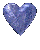 Gif animé coeur bleu